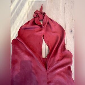 NWT - Zara Silk Halter Dress Size M